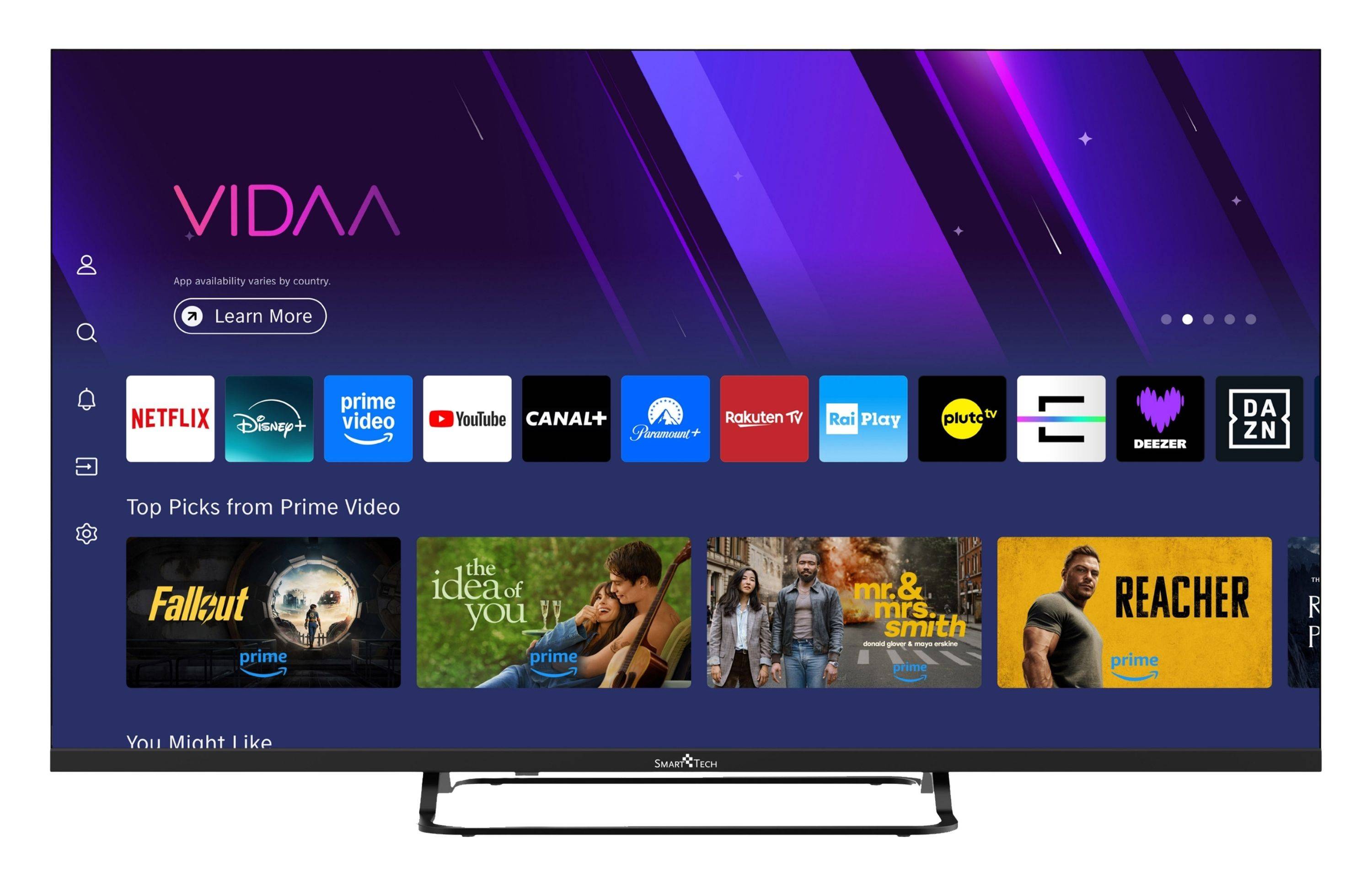 Smart Tech 43FV02V Fernseher 43 Zoll Smart TV VIDAA mit Full HD Auflösung und Triple-Tuner (2026)-1