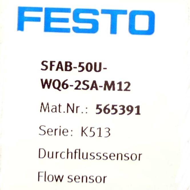 FESTO Durchflusssensor 565391 (SFAB-50U-WQ6-2SA-M12)-1
