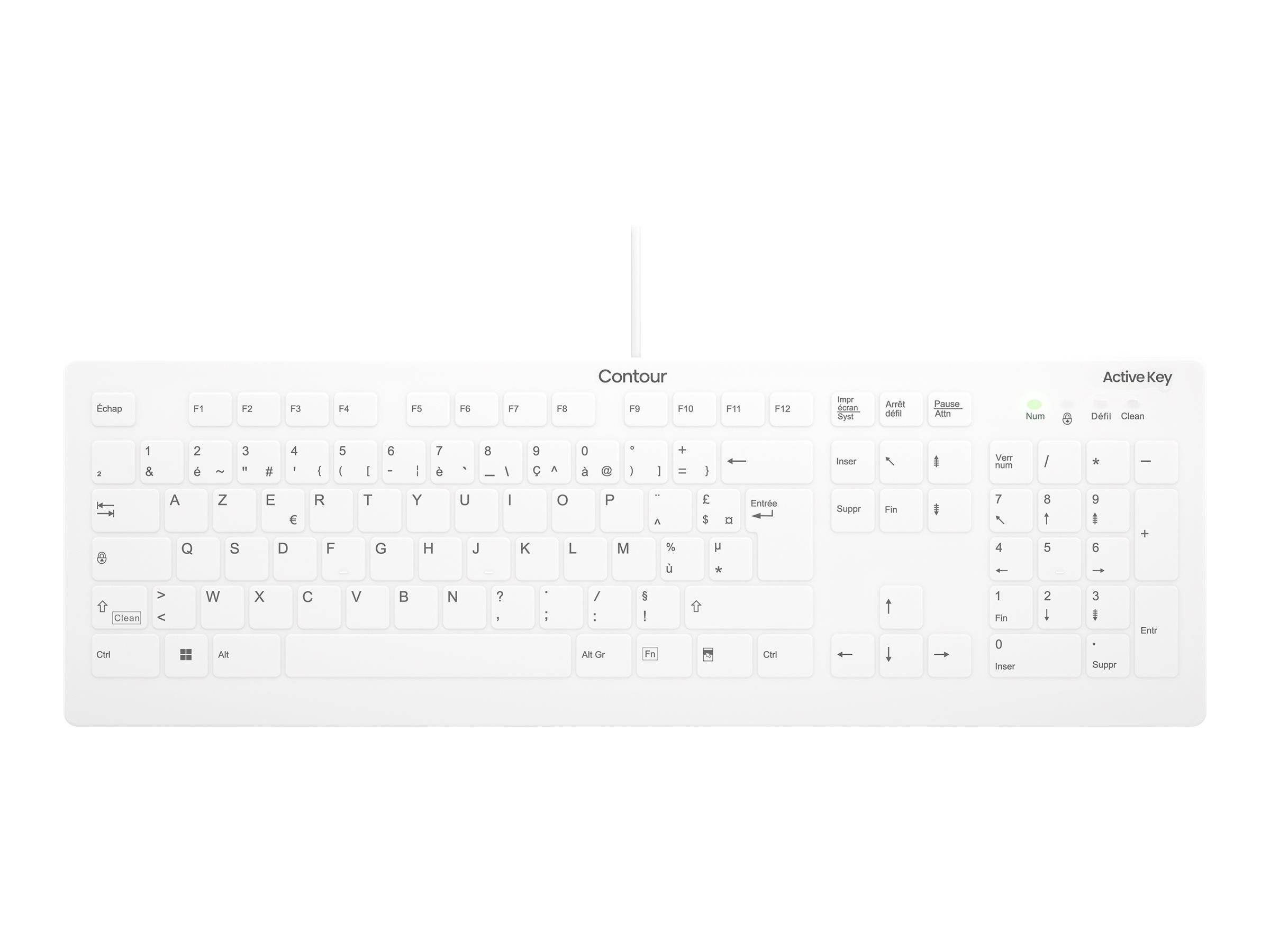 Cherry Contour Active Key QuickClean AK-C8112 - Tastatur-0