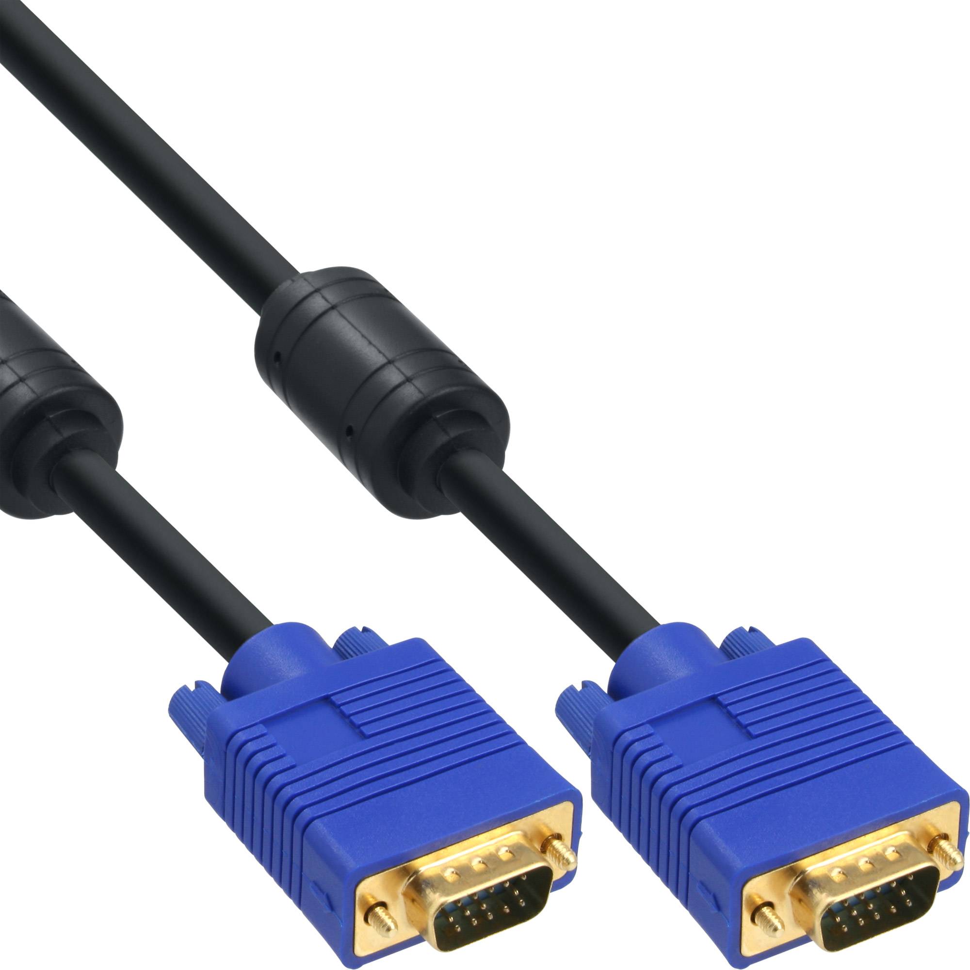 InLine® S-VGA Kabel, 15pol HD Stecker / Stecker, schwarz, 1,5m-0