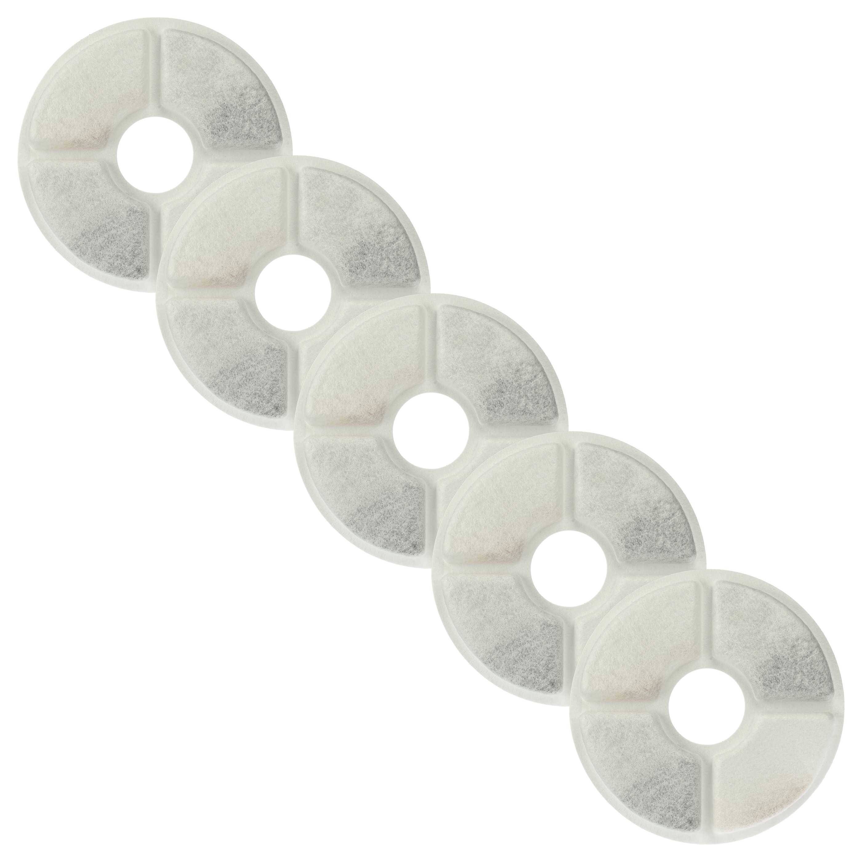 vhbw 5x Filter kompatibel mit WWVVPET Trinkbrunnen für Katzen | Hunde - Filterelement-0