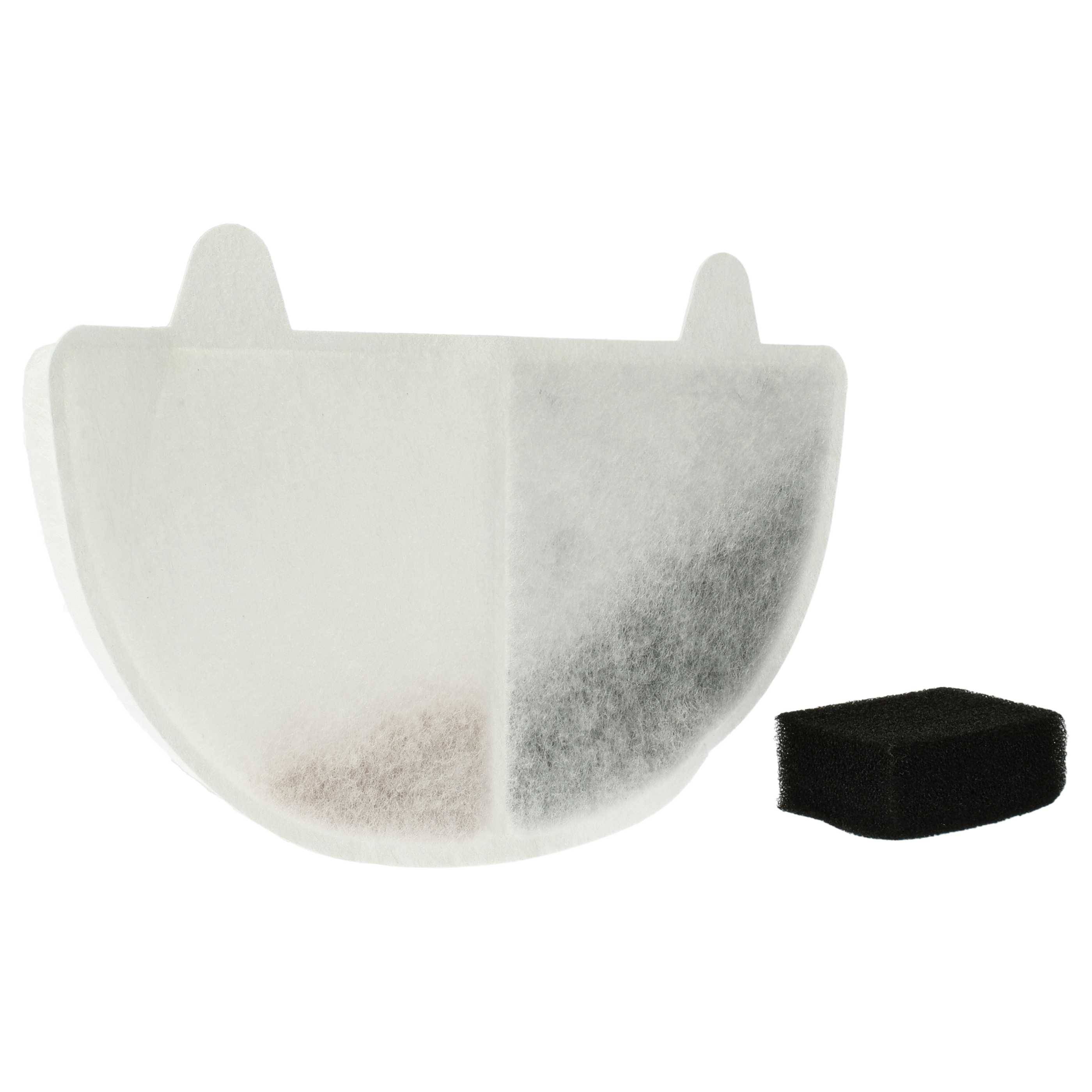 vhbw 5x Filter kompatibel mit HomeRunPet CF2 | WF20 Trinkbrunnen für Katzen, Hunde - Filterelement + Pumpenfilter-1