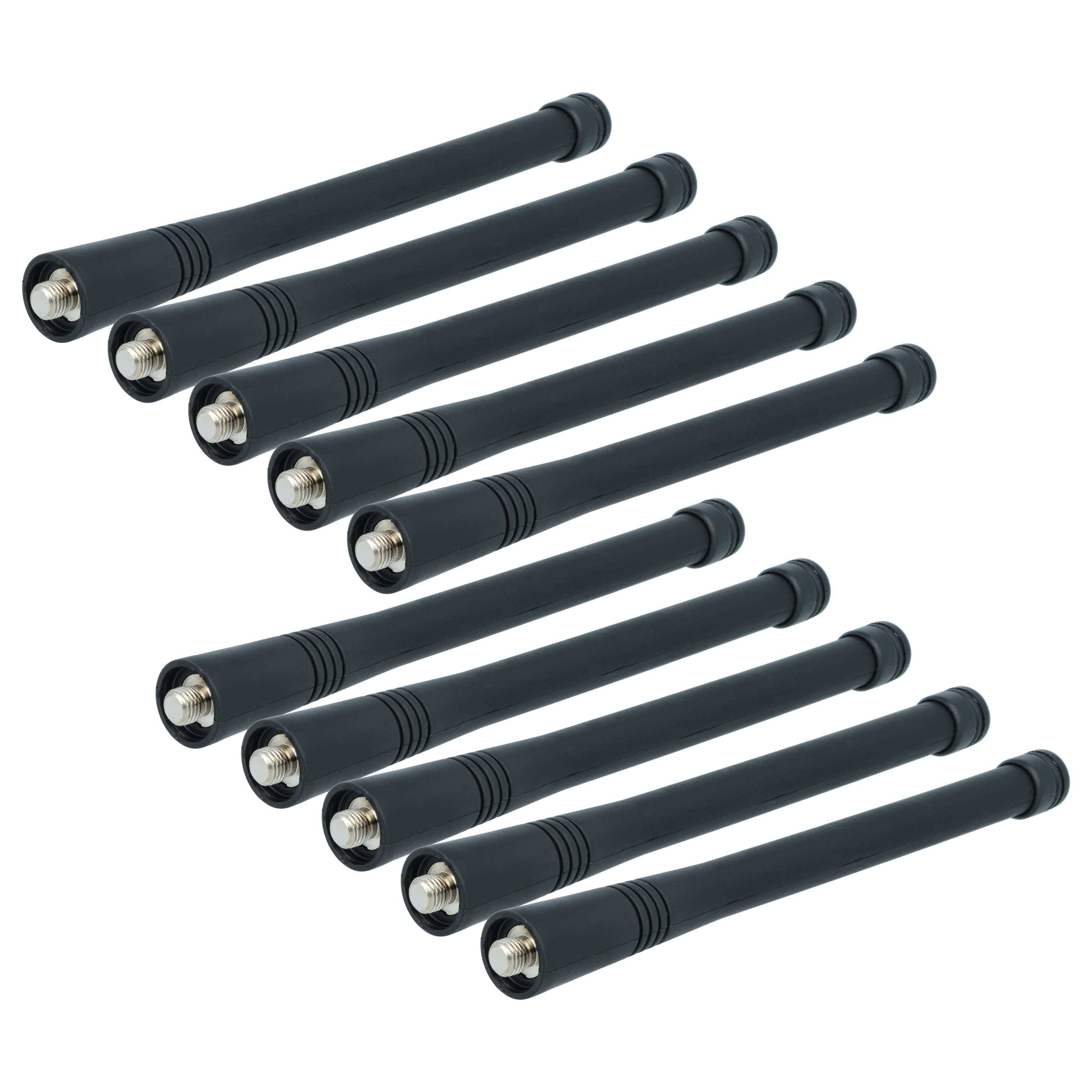 vhbw 10x Antenne kompatibel mit Motorola Radius P110 Funkgerät | 15,1 cm Schwarz-0