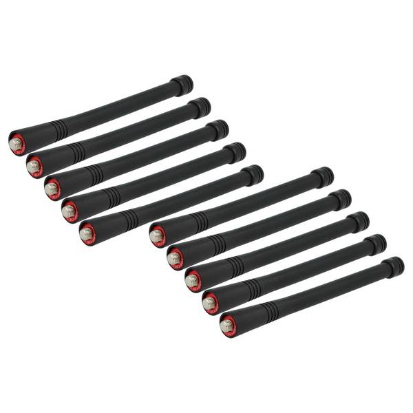vhbw 10x Antenne kompatibel mit Motorola GP340 | GP360, GP344, GP320, GP388, GP380 Funkgerät - 15,5 cm Schwarz