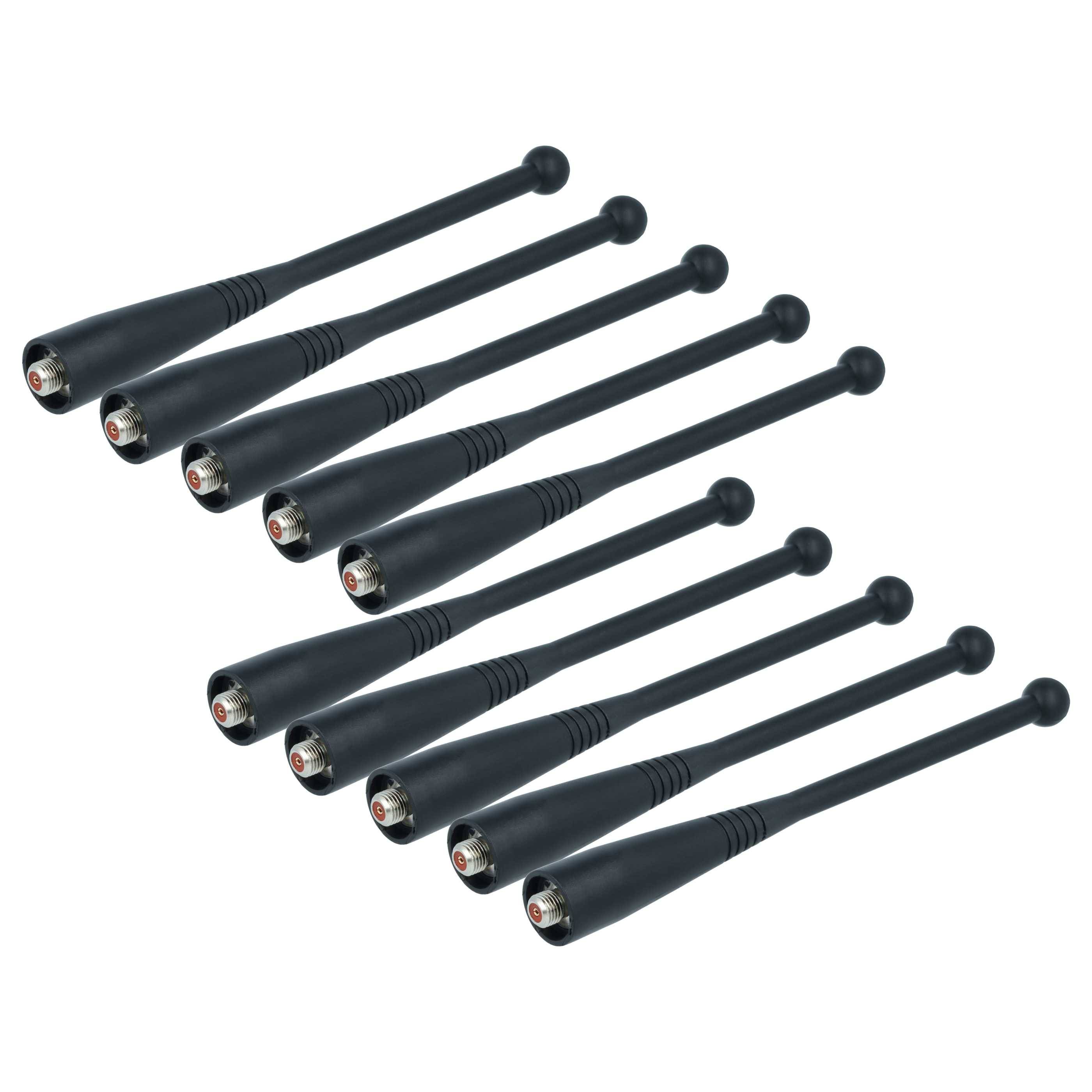 vhbw 10x Antenne kompatibel mit Motorola XTS5000 Funkgerät | 13,5 cm Schwarz-0