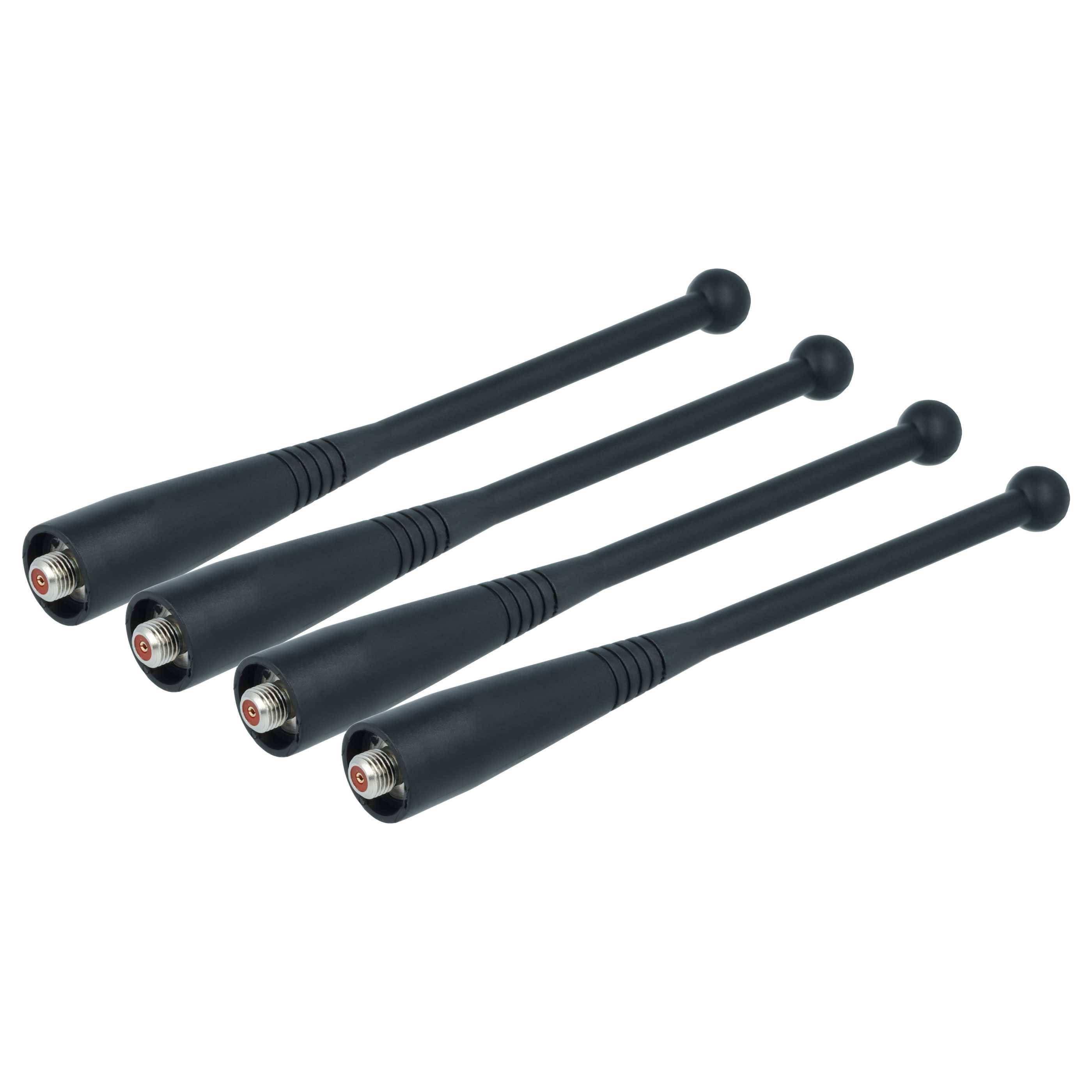 vhbw 4x Antenne Ersatz für Motorola NAD6568 | 8505644V03 für Funkgerät - 13,5 cm Schwarz-0