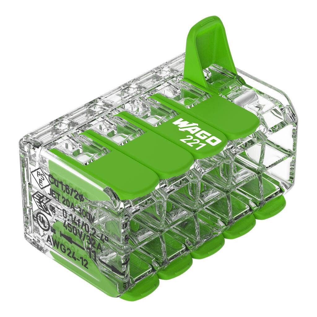 WAGO - Serie 221 - 10*4mm 15 Stueck Green Range-3