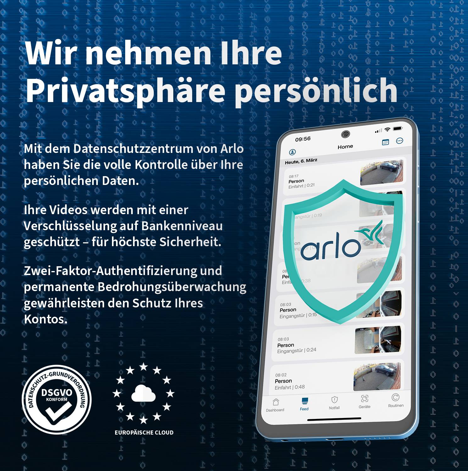 Arlo Essential 3 HD Sicherheitskamera Weiß 2er Set 2MP (1920x1080), WLAN, Akku, Indoor/Outdoor, Intelligente Erkennung-3
