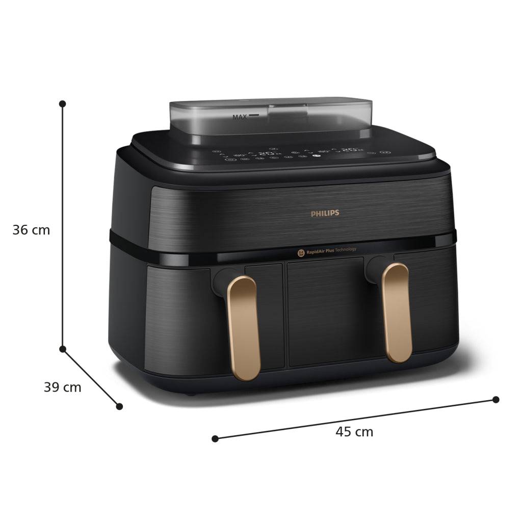 NA552/00 5000 Series Dual Steam Airfryer, 9 L, Black Home & Living Haushaltskleingeräte-2
