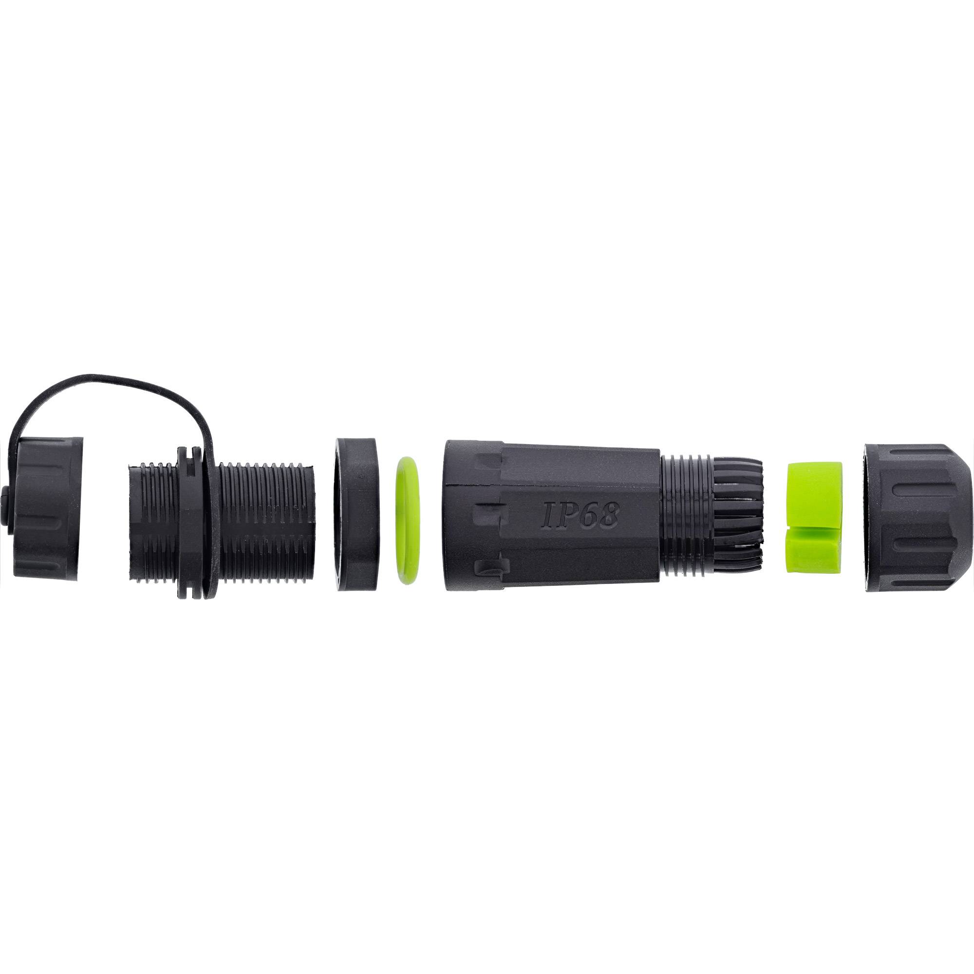 InLine® USB-C-Kabelkupplung, kurz, IP68, 2x USB-C Buchse, geschirmt Adapter / Konverter IP68-1