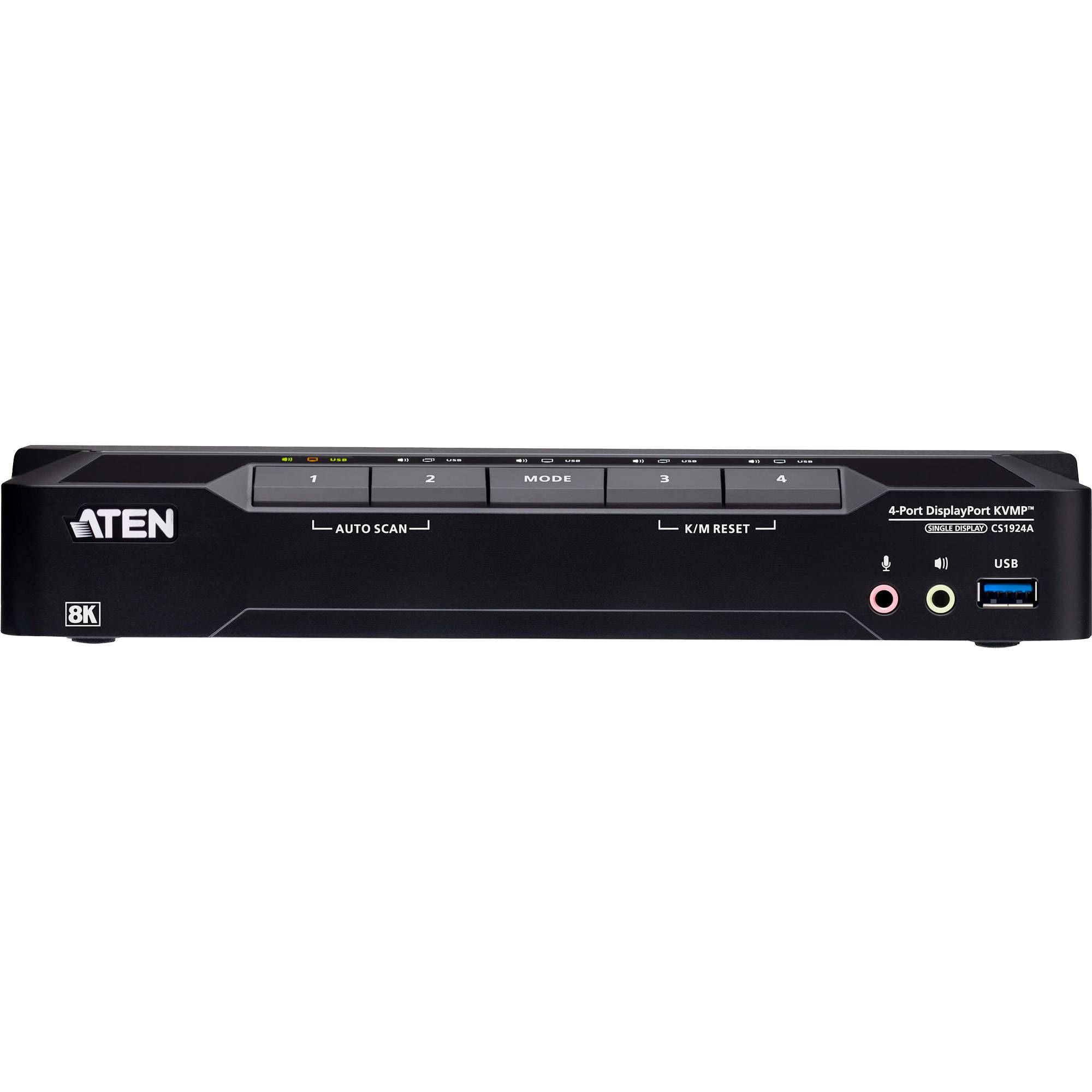 ATEN CS1924A KVMP-Switch 4-fach, DisplayPort, USB 3.0, 8K-1