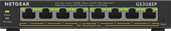 Netgear 8PT GE Plus Switch W/POE+ Power over Ethernet