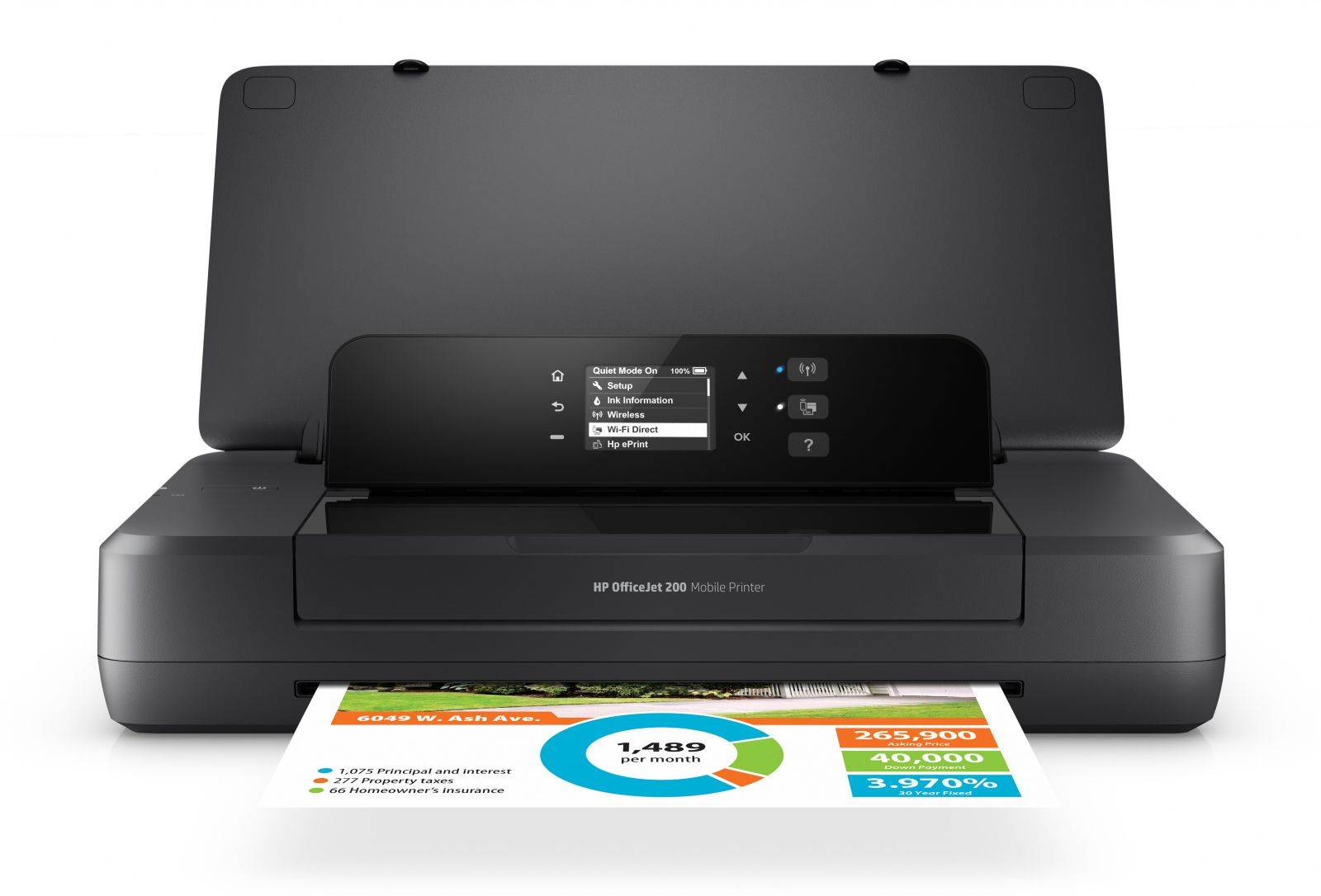 Officejet 200 Mobile Printer - Drucker - Farbe - Tintenstrahl - A4/Legal - 1200-1