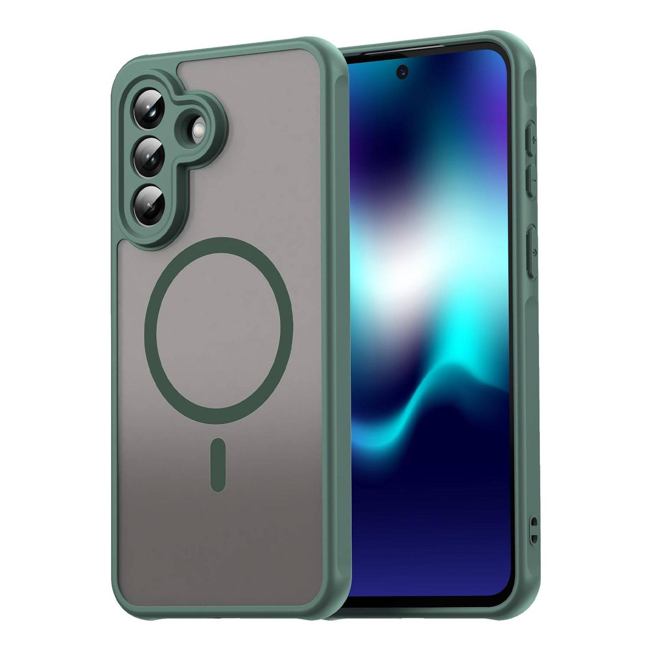 MagSafe Handyhülle für Samsung Galaxy A37 5G TPU Hybrid Kameraschutz Grün-0