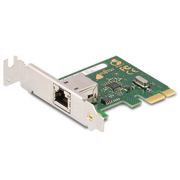 Fujitsu D3607-A11 Netzwerkkarte (Low Profile, GigaBit LAN, PCIe x1, 1x RJ-45 Port)