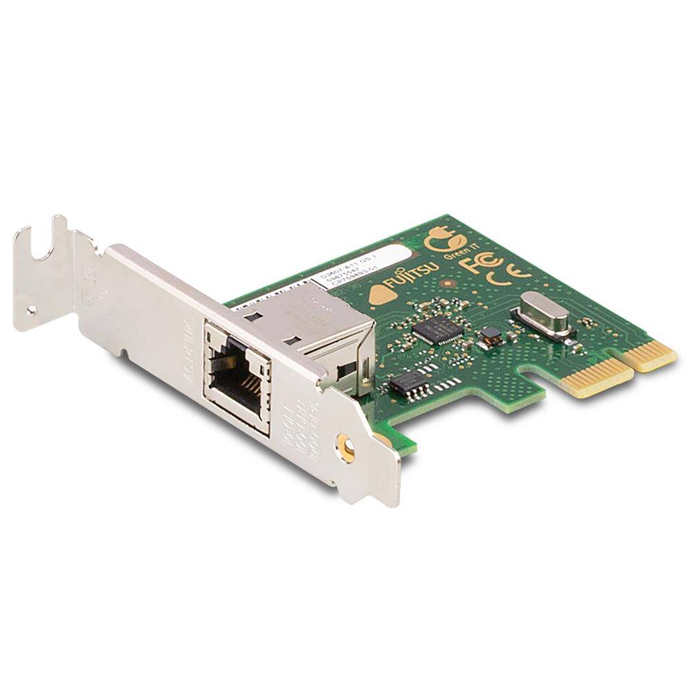 Fujitsu D3607-A11 Netzwerkkarte (Low Profile, GigaBit LAN, PCIe x1, 1x RJ-45 Port)-0