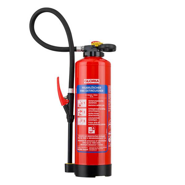 GLORIA Wasser-Lithium-Feuerlöscher WKL 6 PRO, Brandklasse A, Inhalt: 6 kg