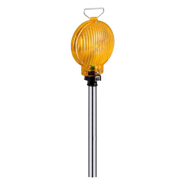 NISSEN Stab-Leuchte LED 62/S, 2-seitig, für Leitkegel ab 50 cm, gelb, Ø 20 cm
