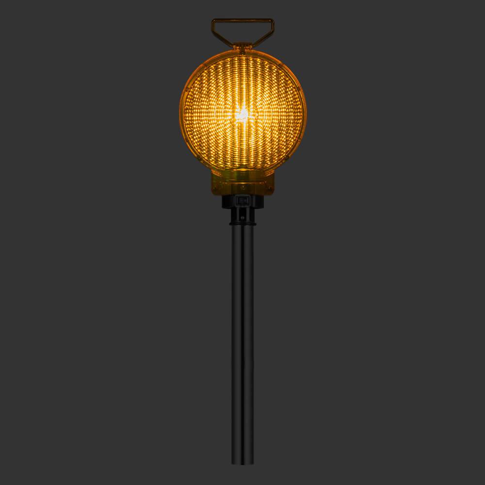 NISSEN Stab-Leuchte LED 62/S, 2-seitig, für Leitkegel ab 50 cm, gelb, Ø 20 cm-2
