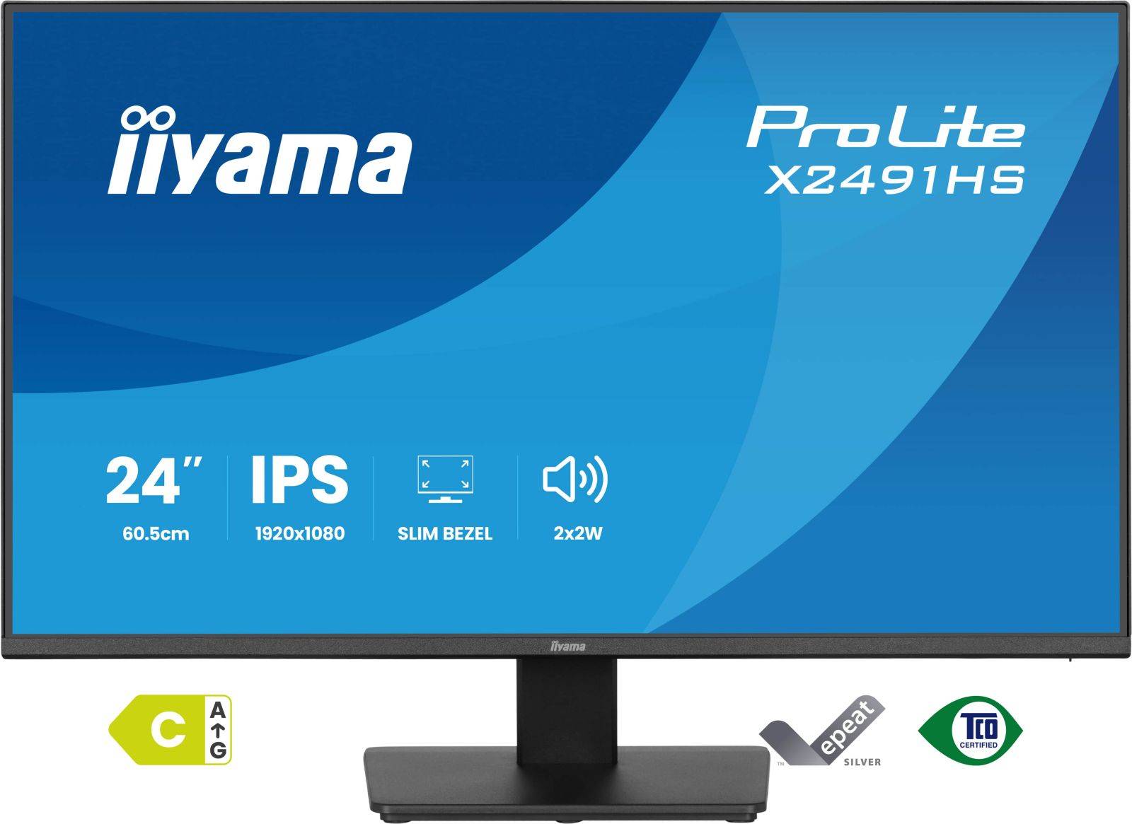 Iiyama ProLite X2491HS-B1 - LED-Monitor - 61 cm (24")(23.8" sichtbar) - 1920 x-1