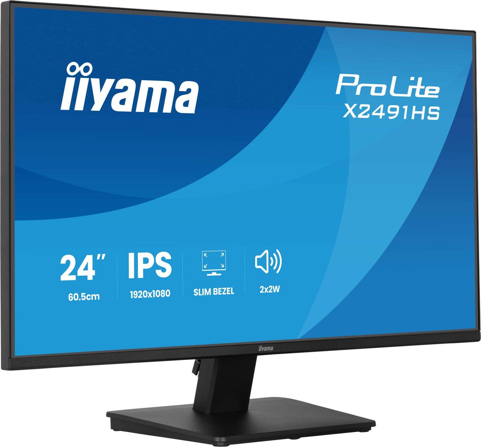 Iiyama ProLite X2491HS-B1 - LED-Monitor - 61 cm (24")(23.8" sichtbar) - 1920 x-3