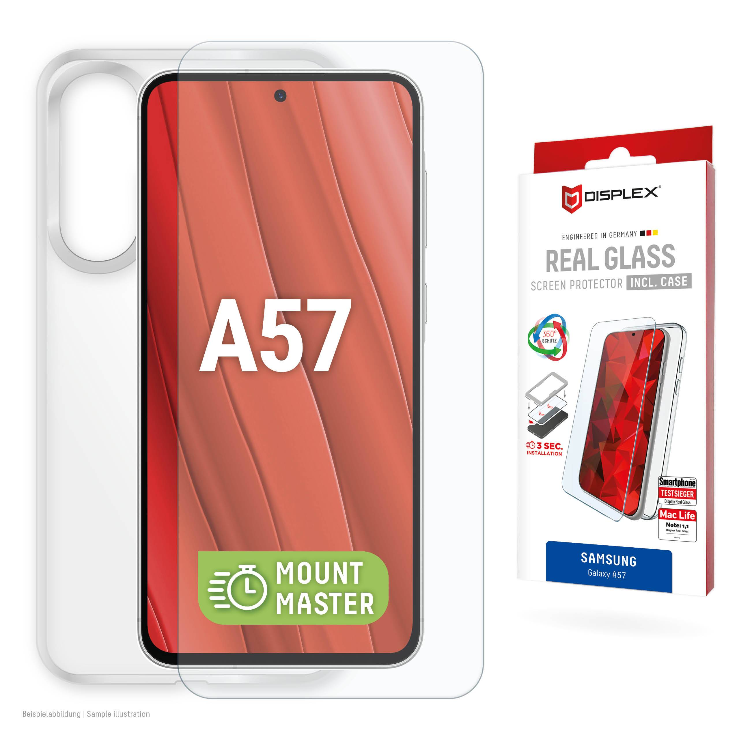 DISPLEX Panzerglas + Handyhülle für Samsung Galaxy A57-0