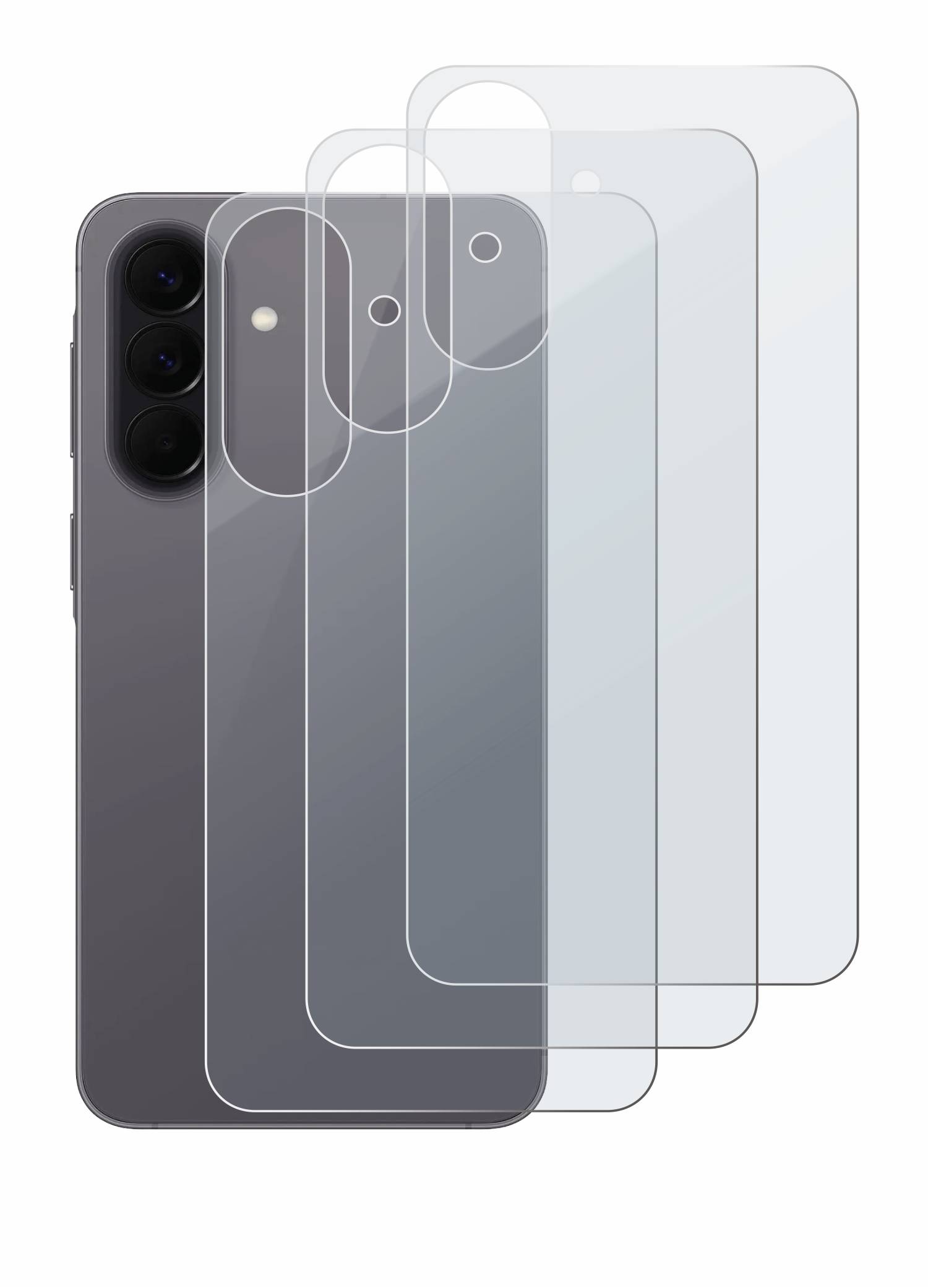3x BROTECT Entspiegelungs Schutzglas für Samsung Galaxy A57 5G (Rückseite) Schutzfolie Panzer Folie Glas Schutz matt-3
