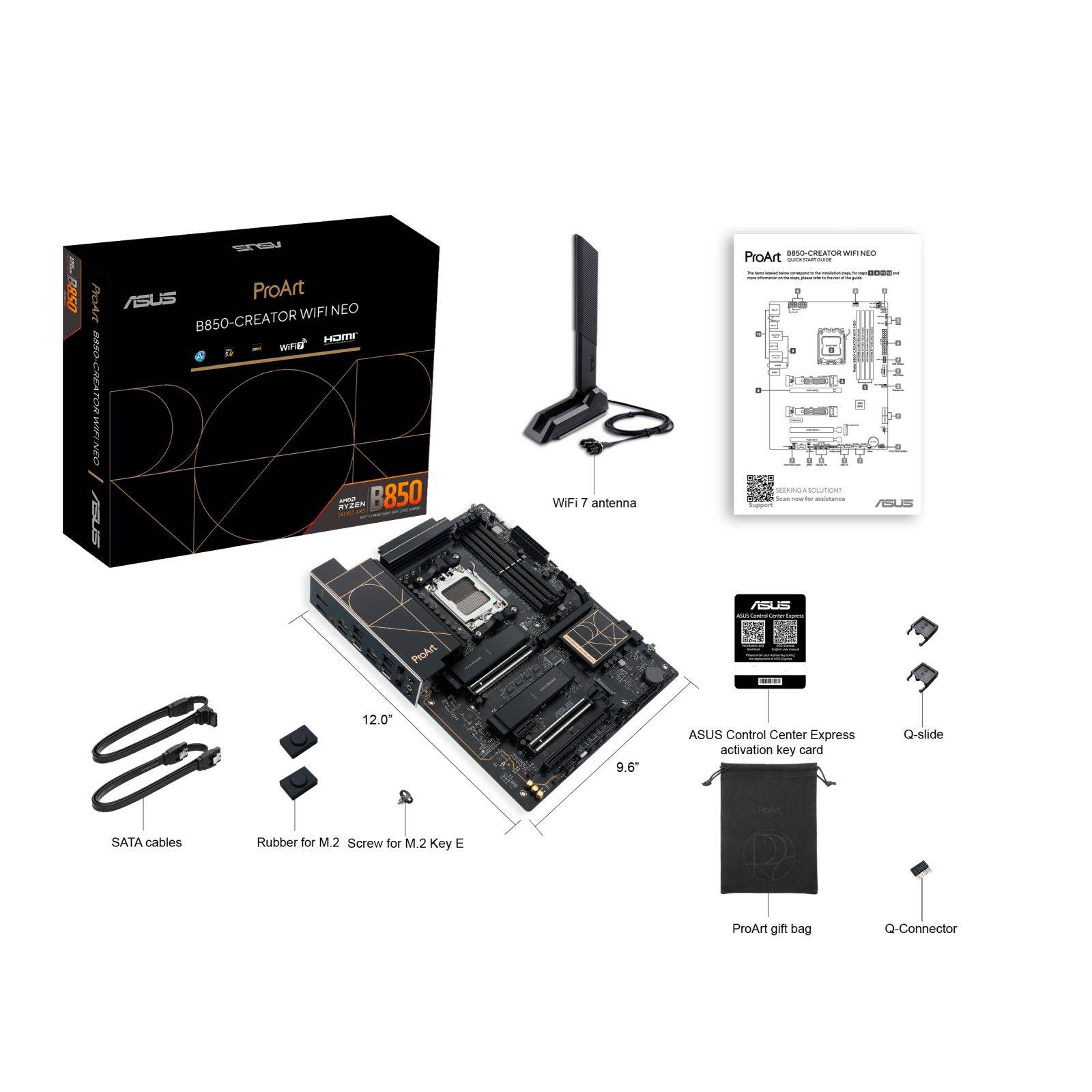 ASUS PROART B850-CREATOR WIFI NEO, AMD, Sockel AM5, AMD Ryzen 7000 Series, AMD Ryzen 8000 Series, AMD Ryzen 9000 Serie-2