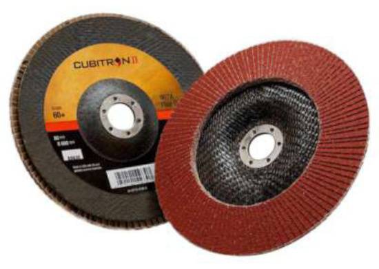 3M 65054 Fächerscheibe Cubitron II 967A D. 125 mm Körnung 40 konisch INOX Kerami-2