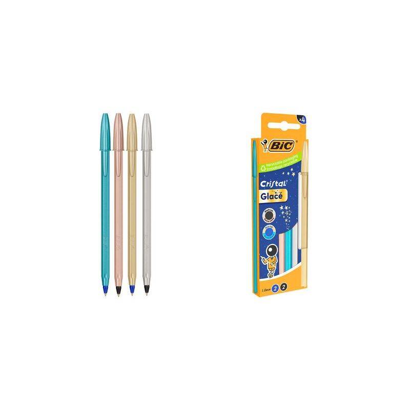 BIC Kugelschreiber Cristal Glacé, 4er Kartonbox-0
