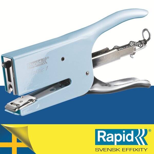 Rapid Heftzange Classic K1 Retro Fondant Blue, hellblau (68500497)-1