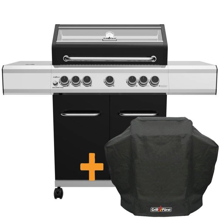 Grillfürst G520G 5-Brenner Gasgrill mit Hochtemperaturbrenner und Gusseisenrosten-0