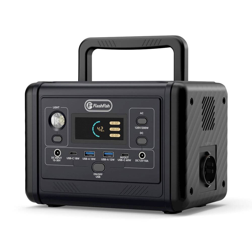 FlashFish T200 tragbare Powerstation, 200W, 153,6Wh-0