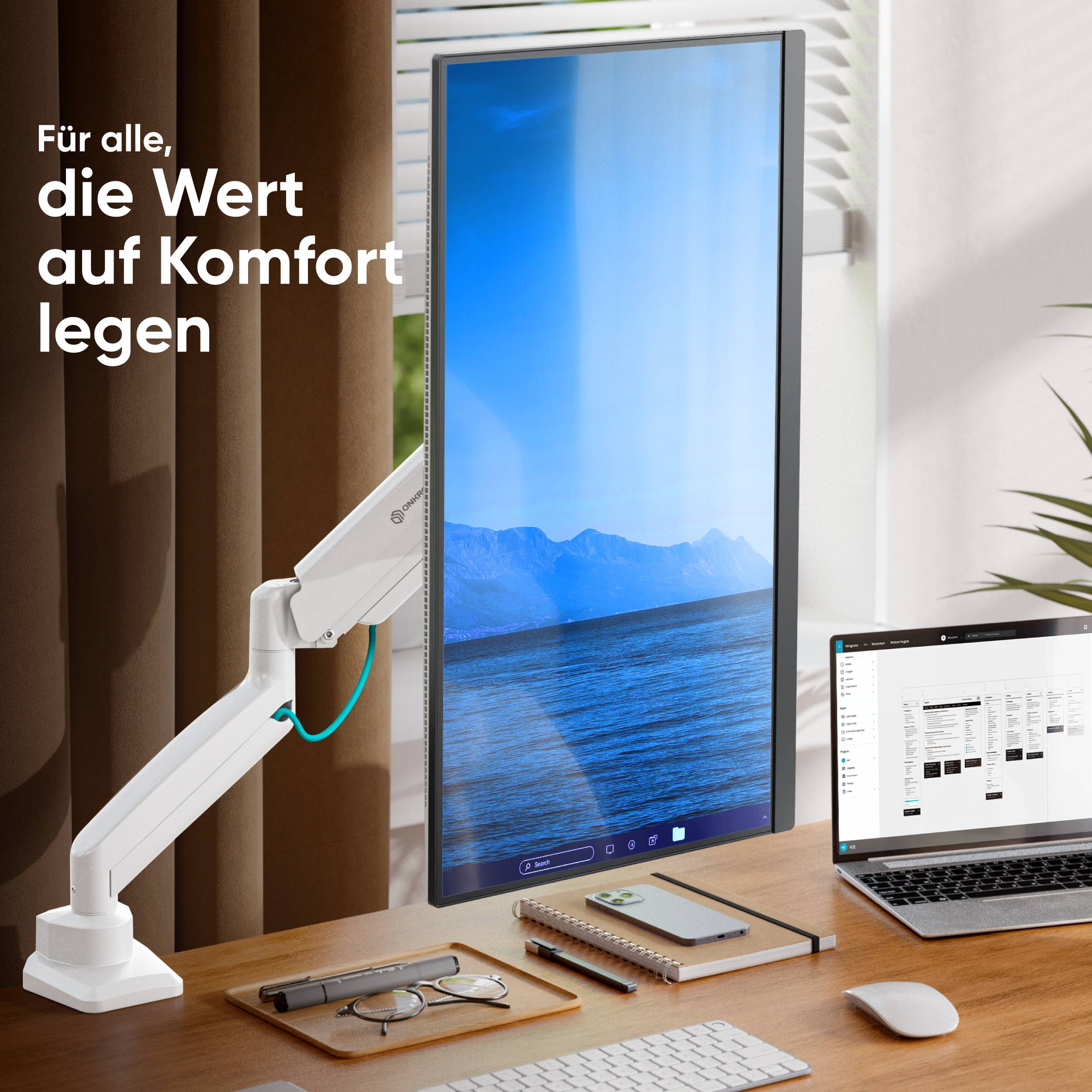 ONKRON Monitor Halterung für 13 - 32 Zoll Bildschirm bis 10 kg-4