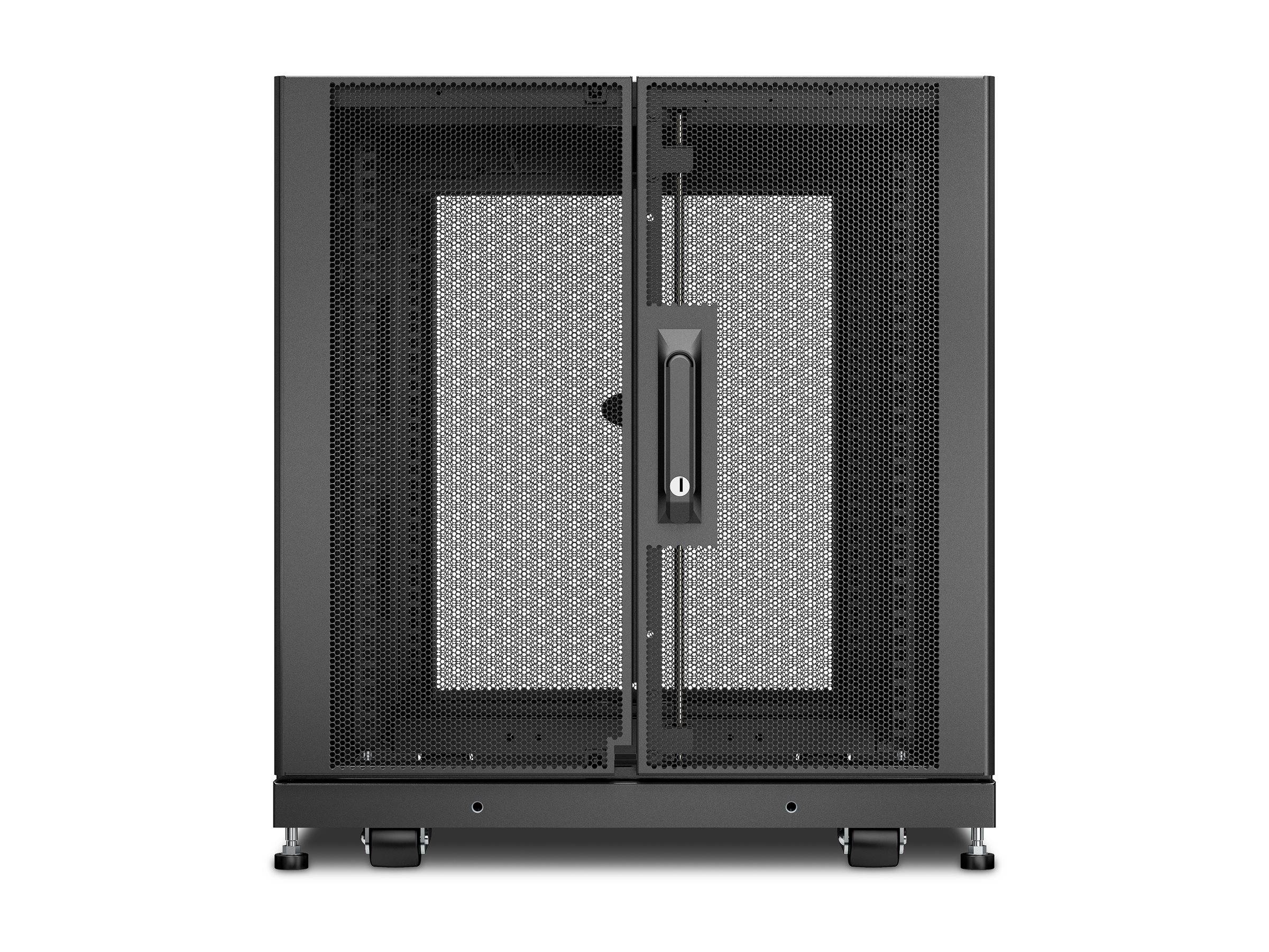 APC NetShelter SX - Schrank Netzwerkschrank - Schwarz - 12U - 48.3 cm (19") - fü-1