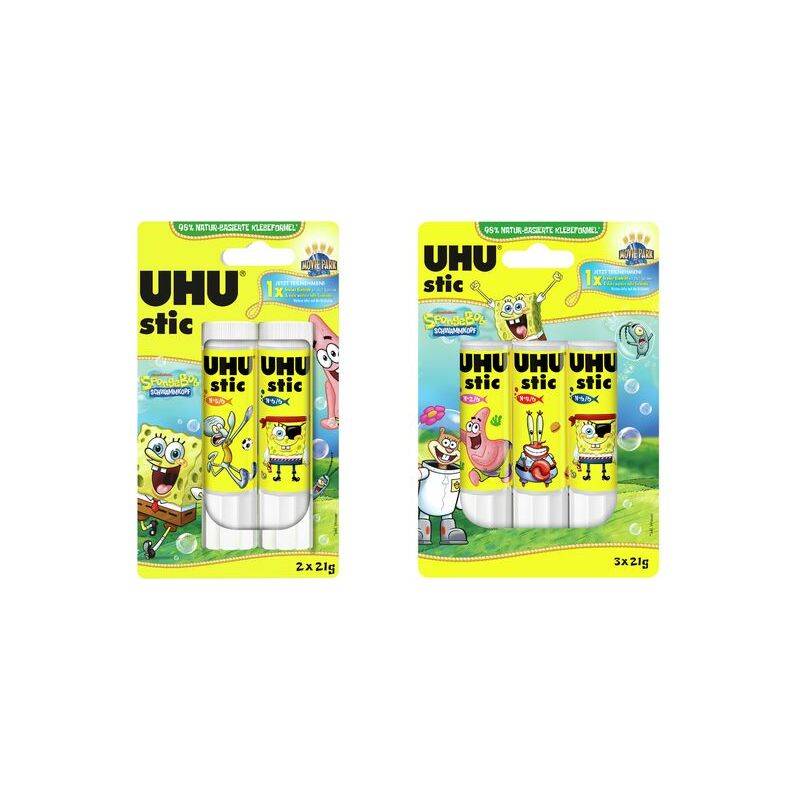 UHU Klebestift stic Spongebob, 2 x 21 g, Blister-0