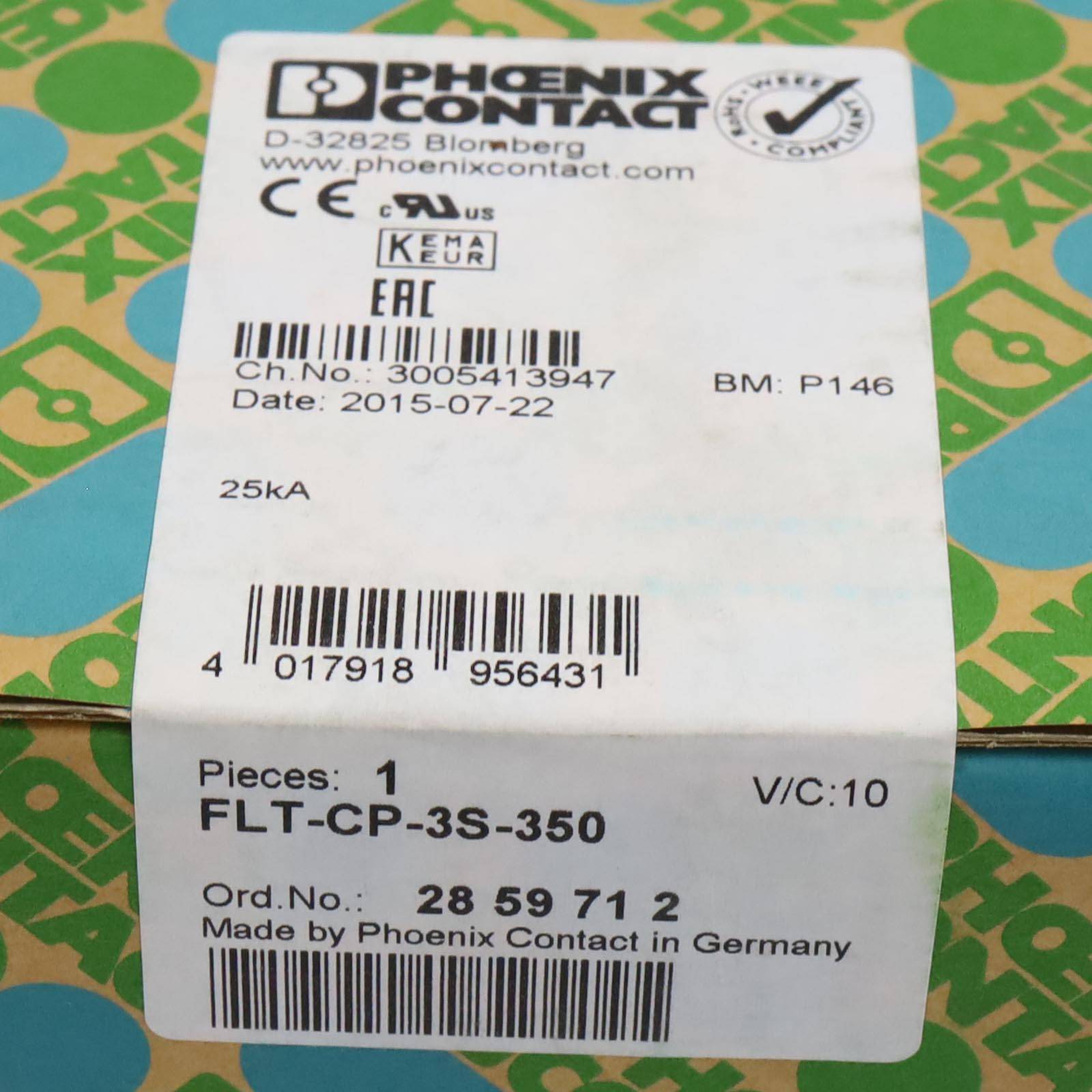 Phoenix Contact Ableiterkombination FLT-CP-3S-350 ( 2859712) 25kA-1