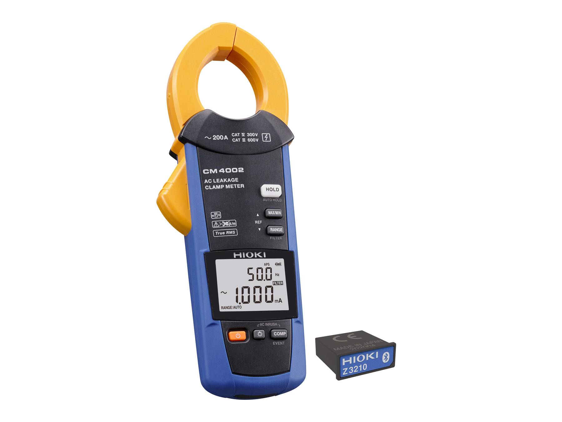 HIOKI CM4002-90 - AC-Leckstromzange mit Bluetooth für µA-Leckströme, 200 A-0