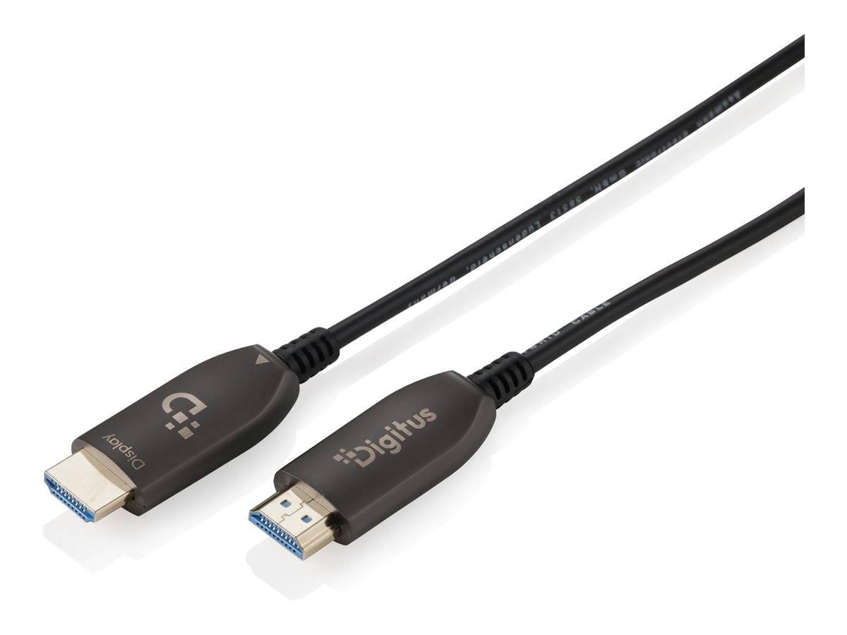 DIGITUS HDMI AOC Hybrid Glasfaserkabel UHD 8K 100m schwarz-0
