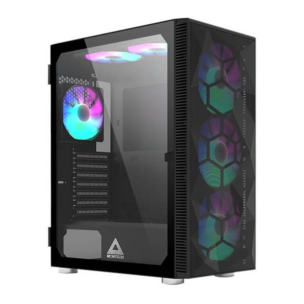 MONTECH PC Gehäuse X3 Mesh Midi-Tower Schwarz X3MESHB