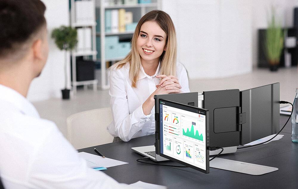 Preisbild für Uperfect 14" tragbarer Monitor, 2240x1400, IPS, 16:10, 2x USB-C, 2x Mini-HDMI