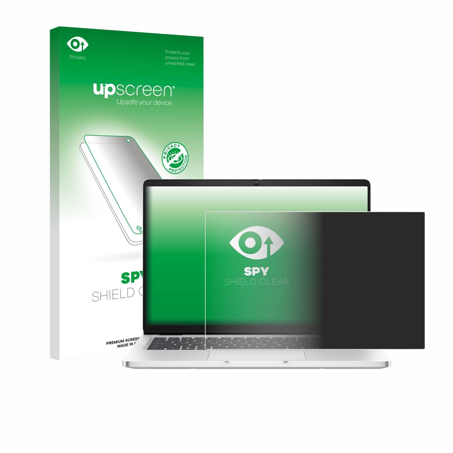 upscreen Blickschutzfolie für Dell Pro 14 Premium PA14250 Touch 16:10 Anti-Spy Privacy Blaulichtschutz Sichtschutzfolie-0