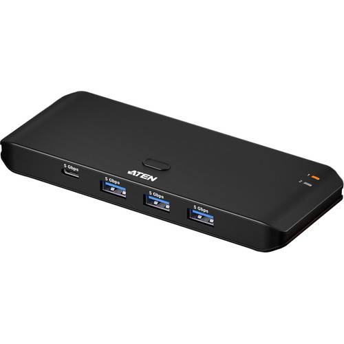 ATEN US4324 USB 3.2 Umschalter 2x4 Sharing Switch (2x Host / 4x Device) Signalsteuerung Signale / /-0