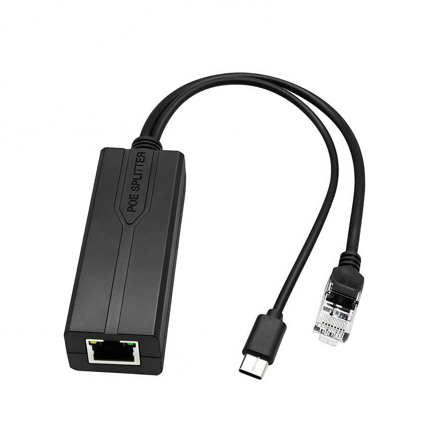 MicroConnect 1000Mbit POE Splitter USB-C to RJ45 Ethernet+ - Kabel --0