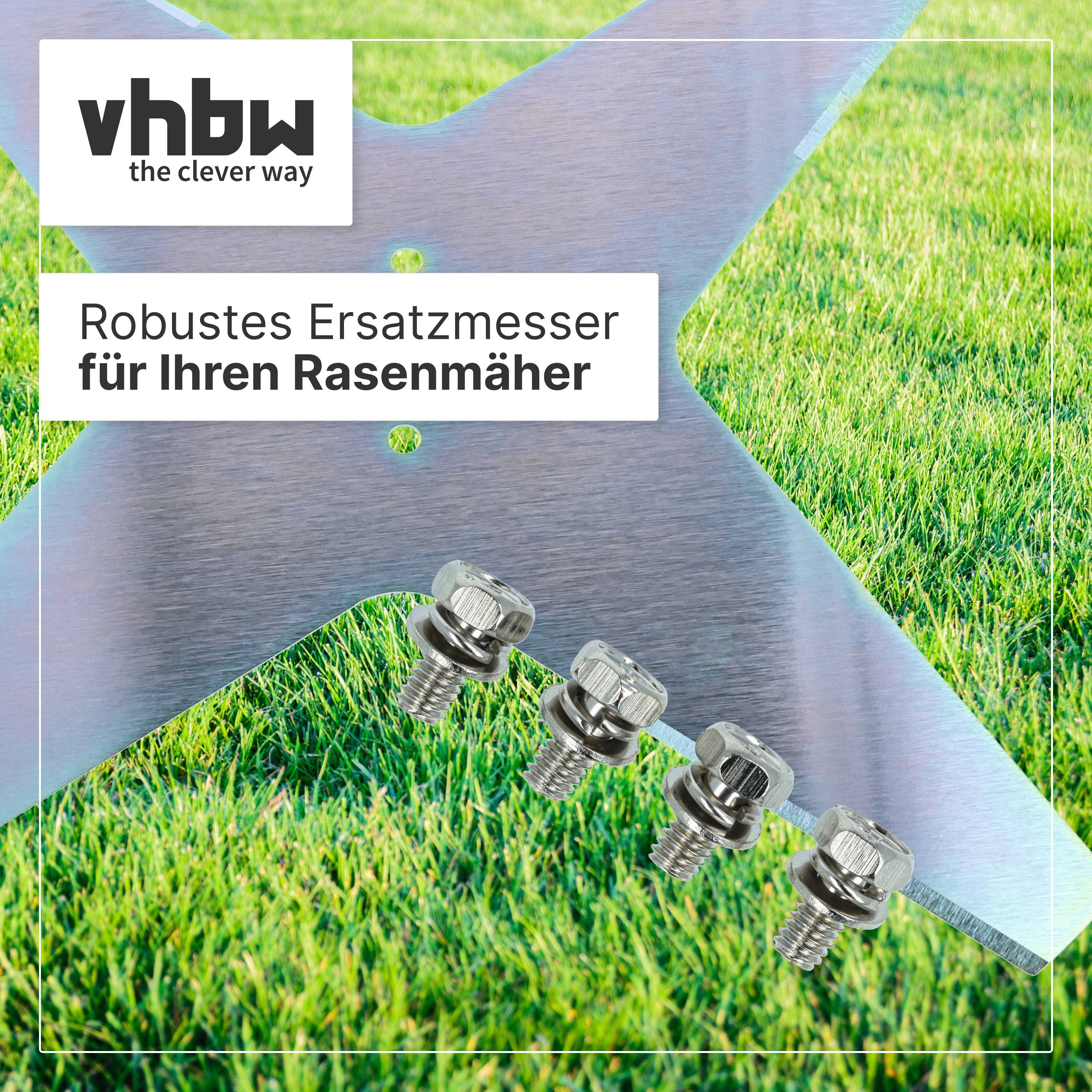 vhbw Ersatz-Messer (4-Stern) kompatibel mit Ambrogio 4.0 Elite | L25, 4.0 Basic, Deluxe, Evolution Rasenmäher --1