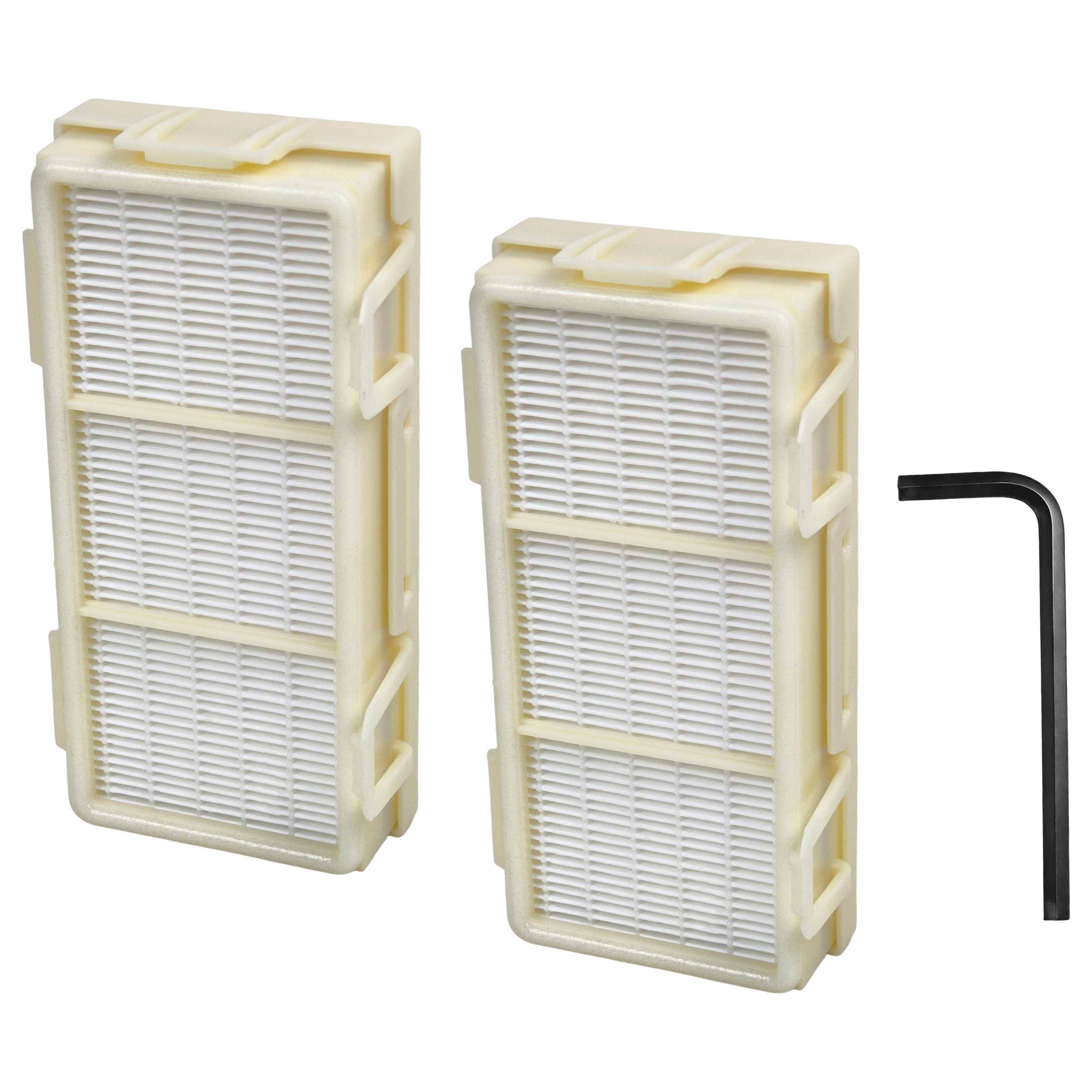 vhbw 2x HEPA Filter kompatibel mit Dyson Airblade V HU02 | AB12 Händetrockner - H13, Gelb-0