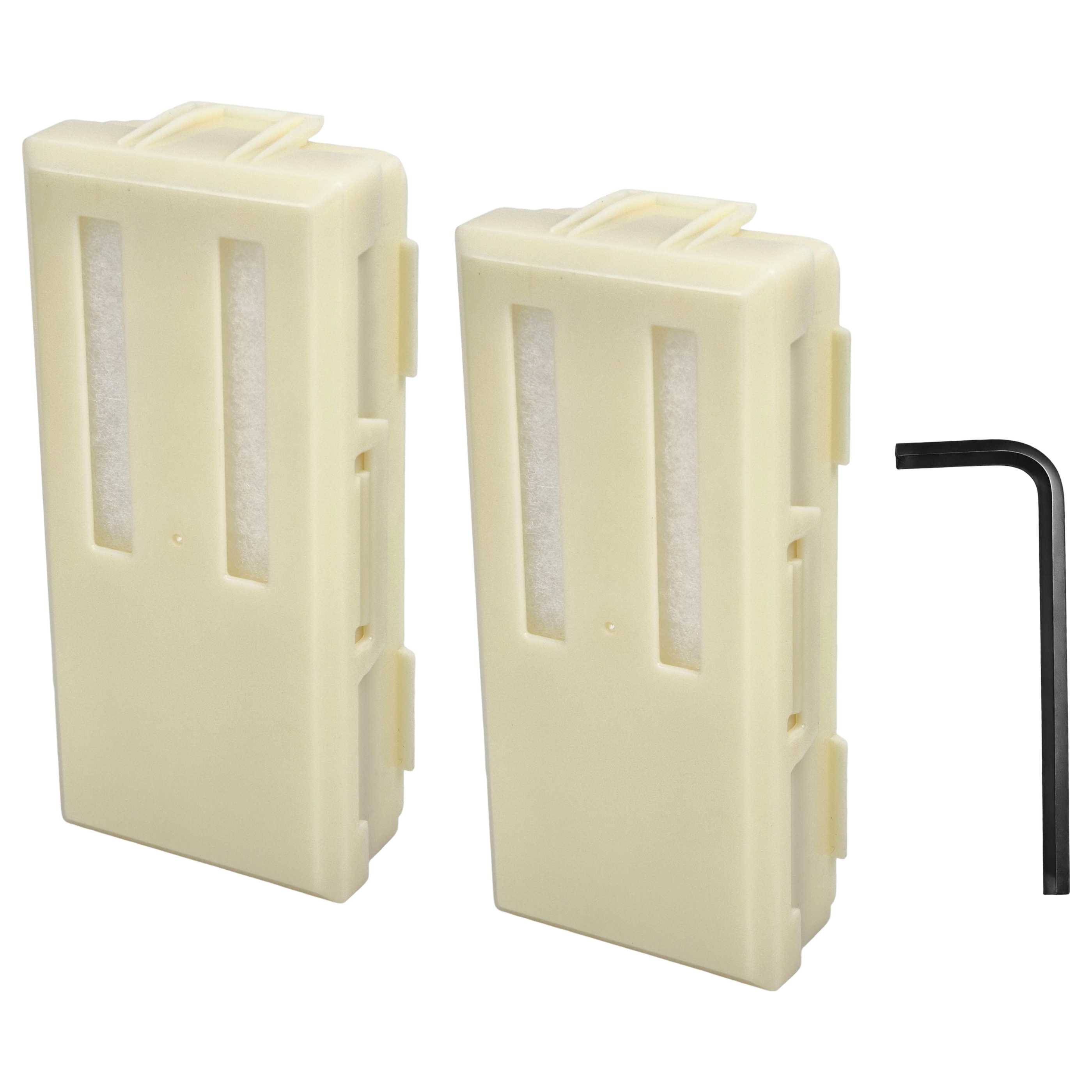 vhbw 2x HEPA Filter kompatibel mit Dyson Airblade V HU02 | AB12 Händetrockner - H13, Gelb-1