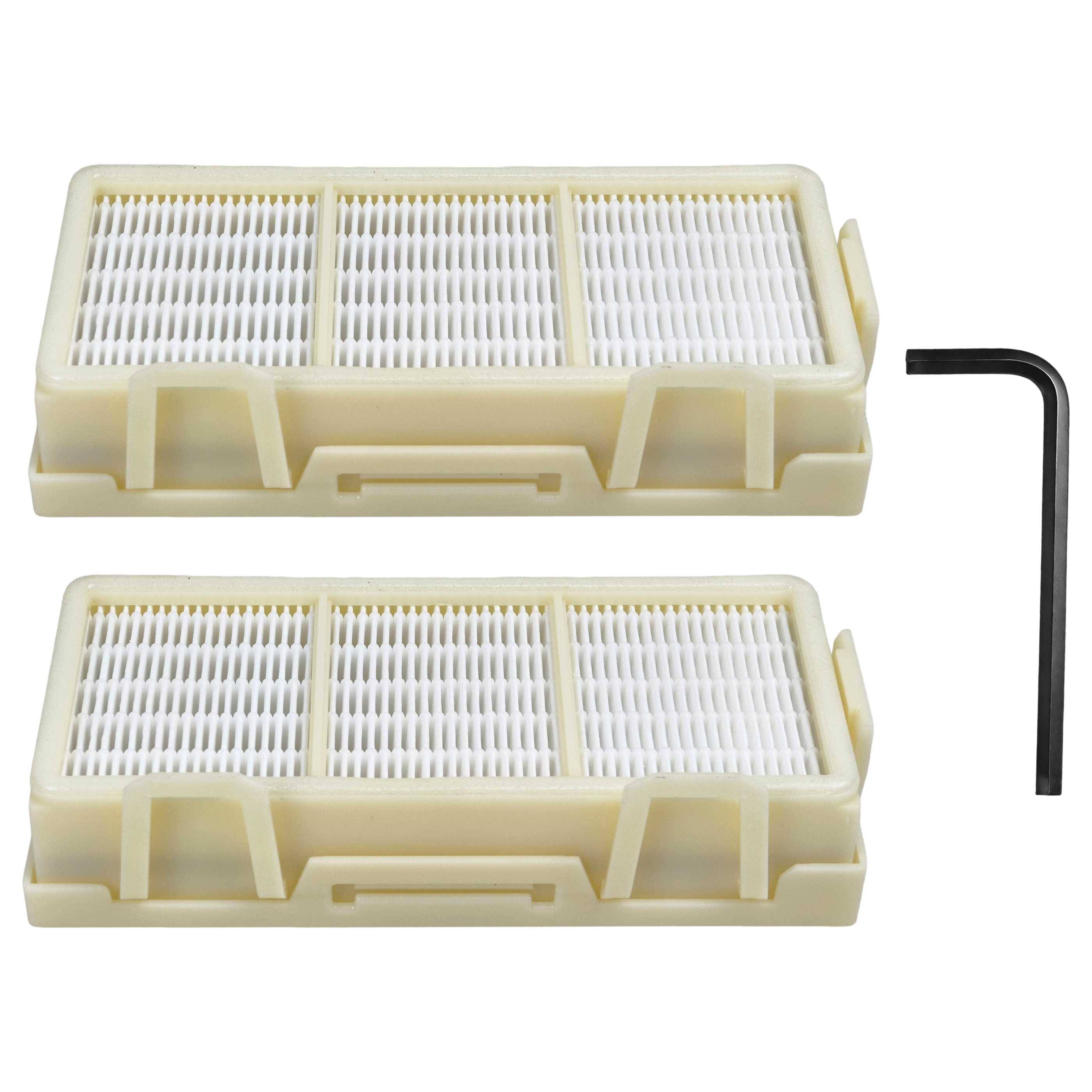 vhbw 2x HEPA Filter kompatibel mit Dyson Airblade V HU02 | AB12 Händetrockner - H13, Gelb-2