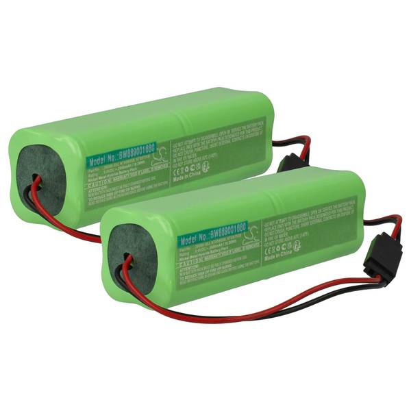 vhbw 2x Akku kompatibel mit Futaba T6DA Fernbedienung Remote Control (2000 mAh, 9,6 V, NiMH)