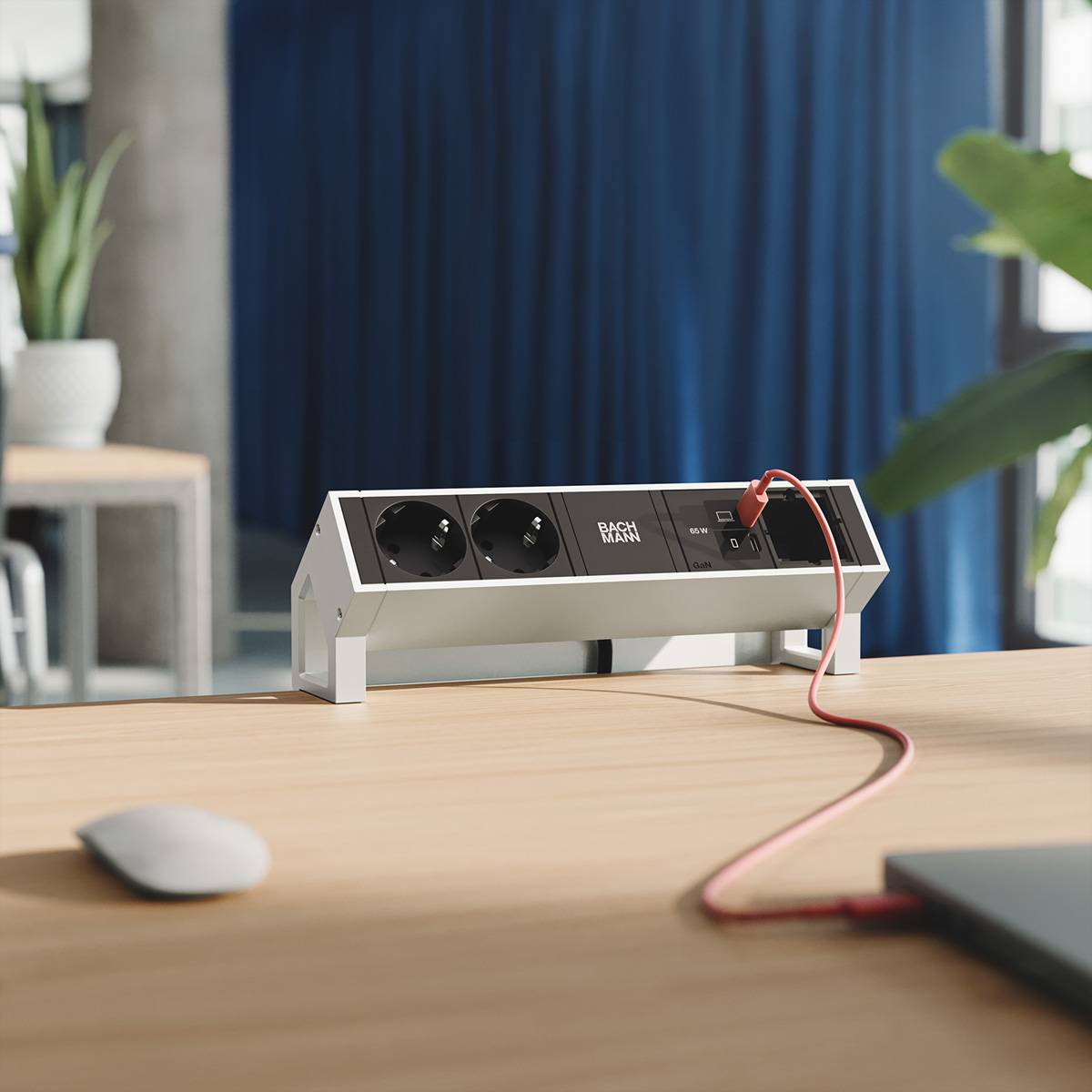 Bachmann DESK2 2xCEE7/3 1xUSB C/C BM0024278-2